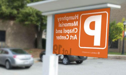 A parking sign from Carroll's campus. 